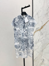 Animal print shirt dress