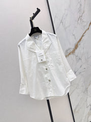 Long-Sleeve Collared Shirt