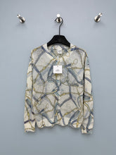 Hermès/26 New Equestrian-Style Lightweight V-Neck Knit Cardigan