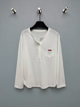 Prada / New Half-Button Henry Collar Long-Sleeve Top