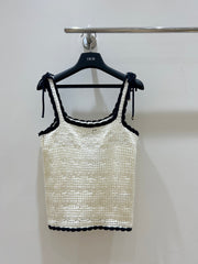 Hollow Lace-Up Vest