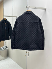 Waisted Jacquard Jacket