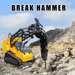 MMS Breaker Hammer 35mm/45mm Drill Pole with Hose For MMS Skid Steer Losders
