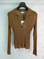 Chanel /26 Early Autumn New Lapel Knit Long Sleeve Sweater