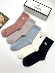 CHANEL 26S CREW SOCKS 403634 (1 BOX)