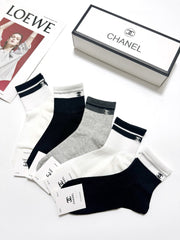 CHANEL 26S ANKLE SOCKS 407179 (1 BOX)