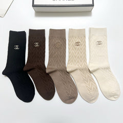 CHANEL 26S CREW SOCKS 407181 (1 BOX)