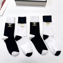 CHANEL 26S CREW SOCKS 408726 (1 BOX)