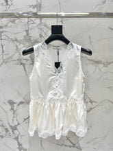 Yves Saint Laurent/26SS NEW Vacation ⛱️lace stitching sleeveless vest