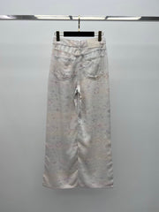 ❤️🔥Limited edition❤️🔥 26SS NEW Iridescent Jacquard Straight Leg Jeans