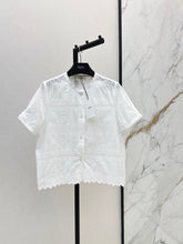 26SS NEW Hollow-out Embroidered Shirt 🤍