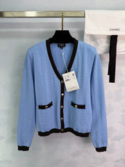 V-neck cardigan