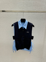 Knitted Vest Two-Piece Set