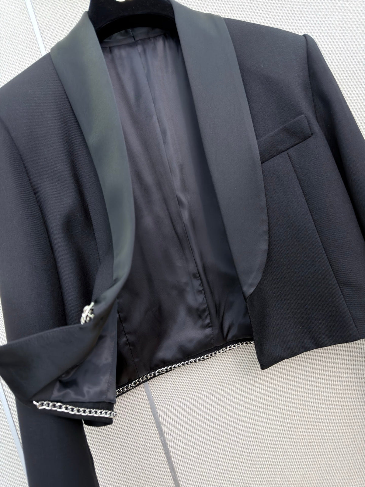 Chanel/Acetate Lapel Blazer