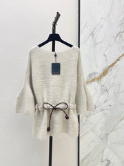 Substantial Batwing-Sleeve Sweater