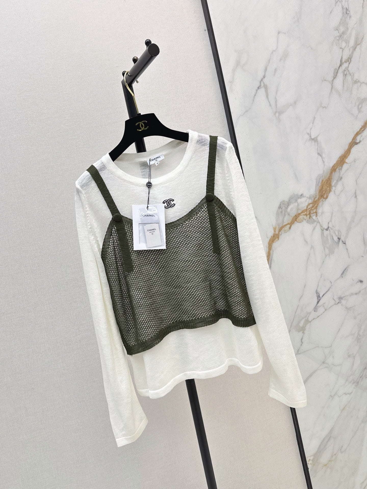 Chanel/26 Latest Two-Piece Set – Long Sleeve & Camisole