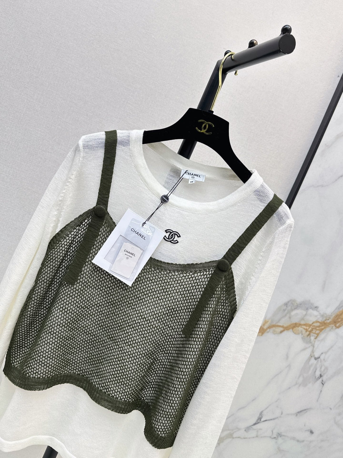 Chanel/26 Latest Two-Piece Set – Long Sleeve & Camisole
