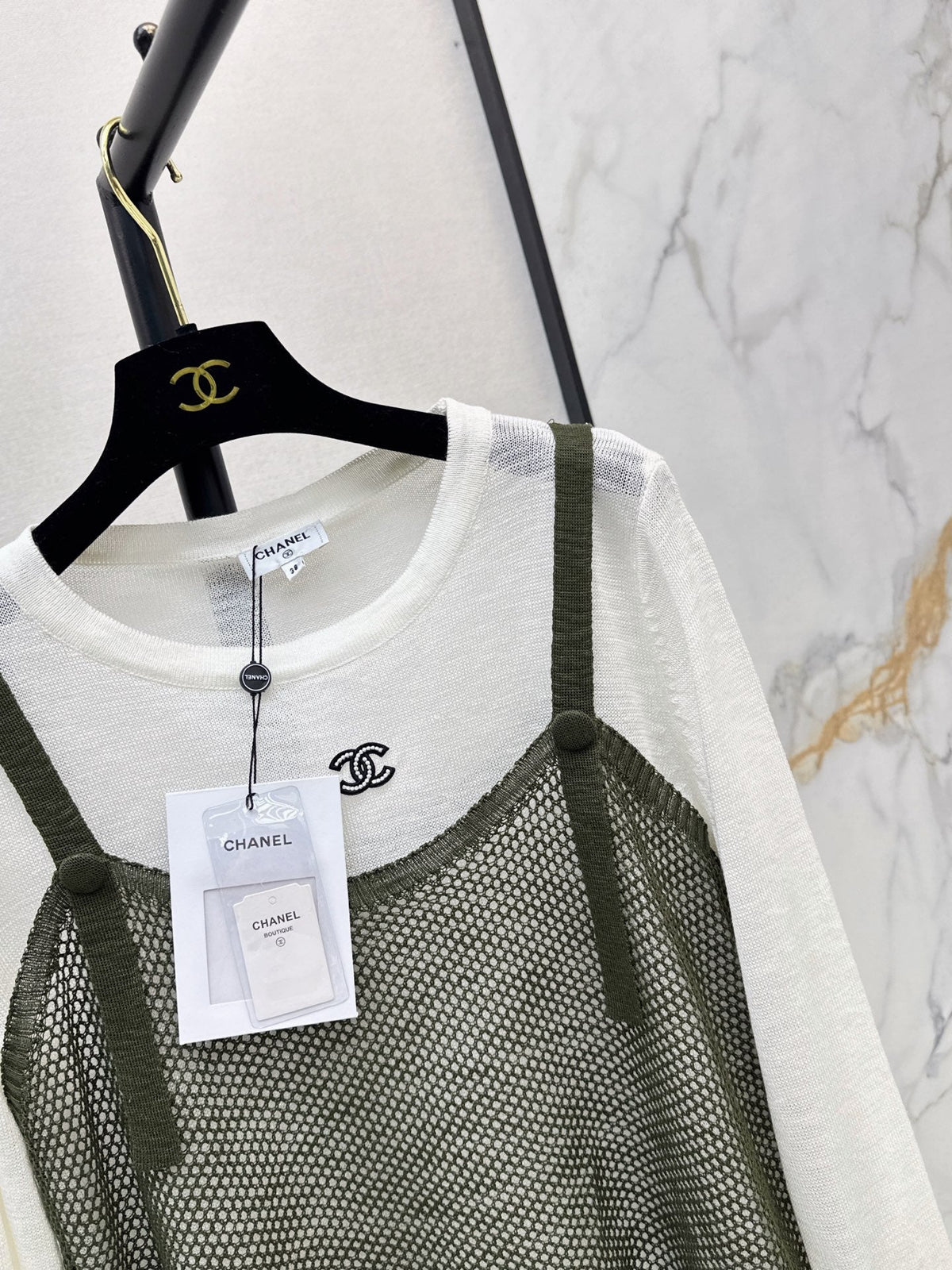 Chanel/26 Latest Two-Piece Set – Long Sleeve & Camisole