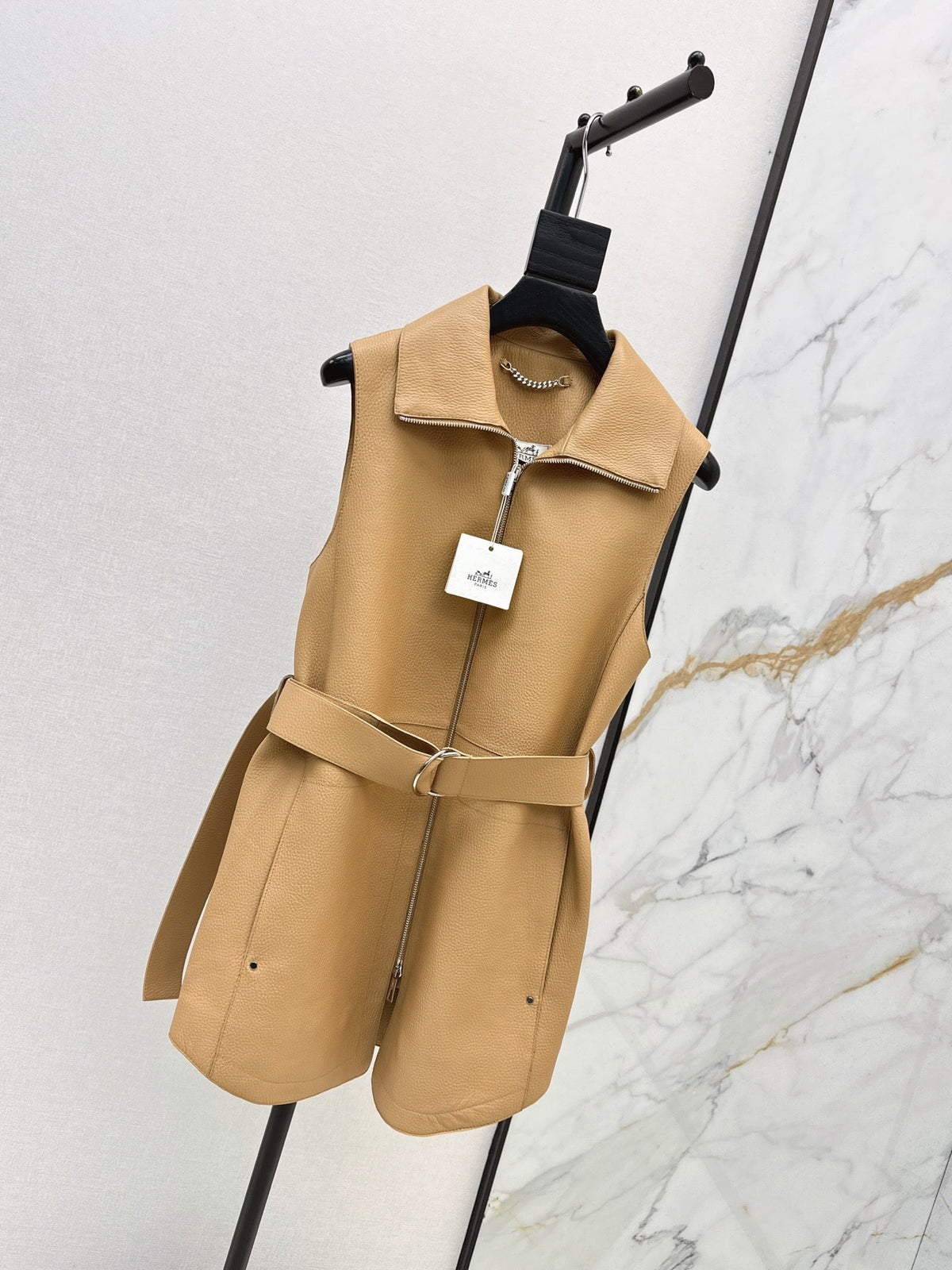 Hermès/26 Early Autumn Latest Genuine Leather Vest