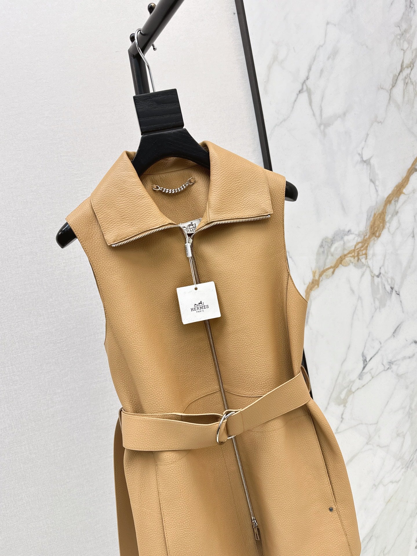 Hermès/26 Early Autumn Latest Genuine Leather Vest