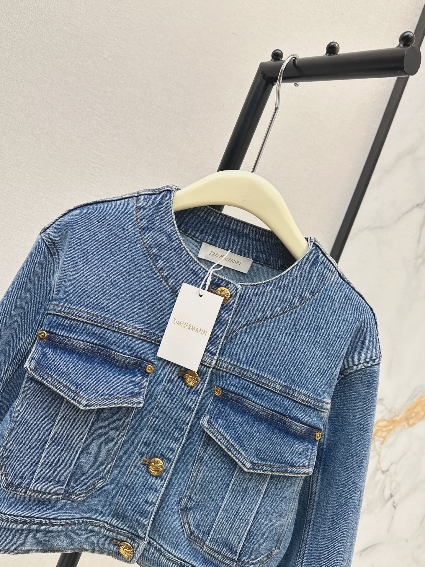 zimmermann/26 Early Autumn New Retro Vacation Style Denim Set