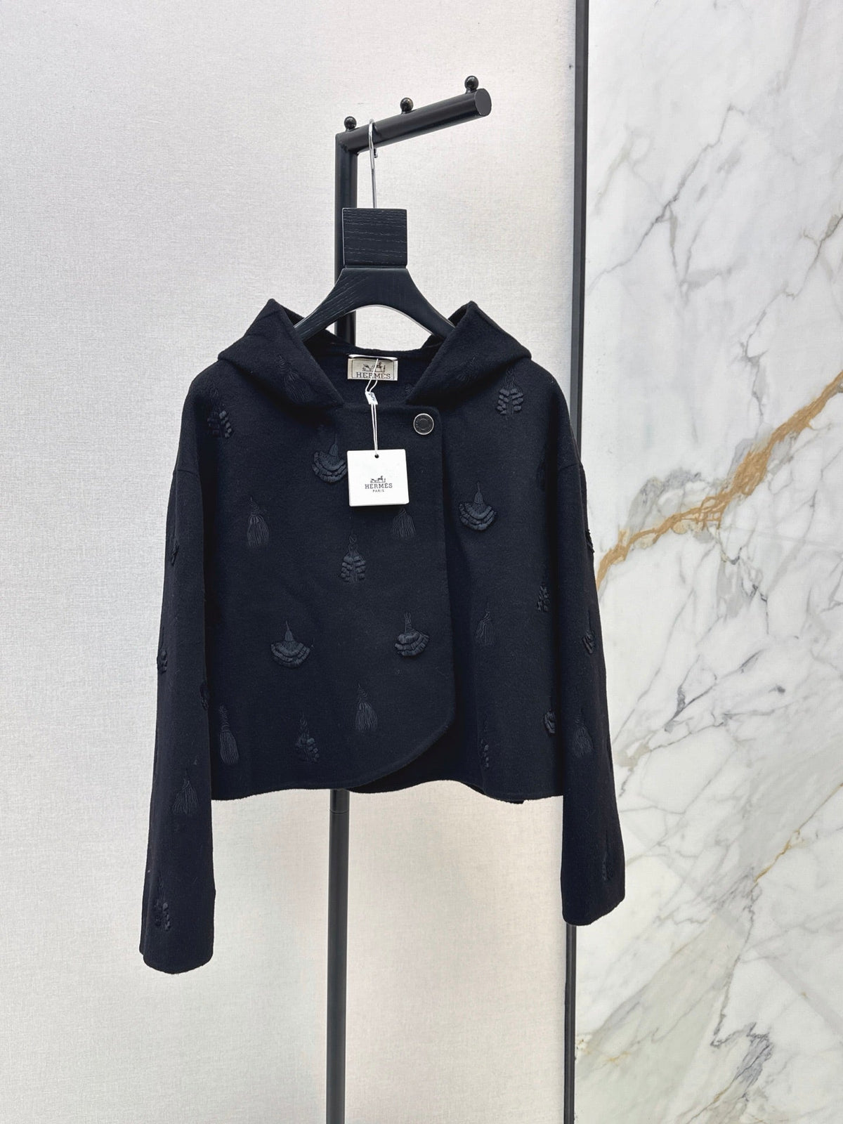 Hermès / 26 Fall/Winter Latest Hooded Double-Sided Wool Coat