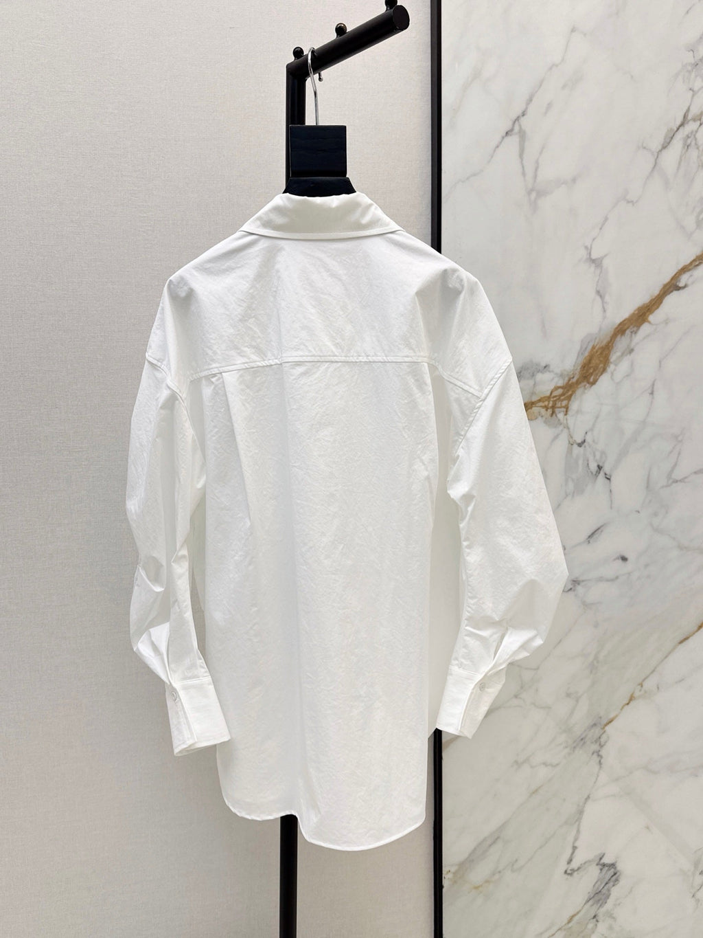 26 Fall/Winter New Belt-Decorated Pleated Shirt