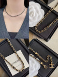 26  Vintage Leather Necklace