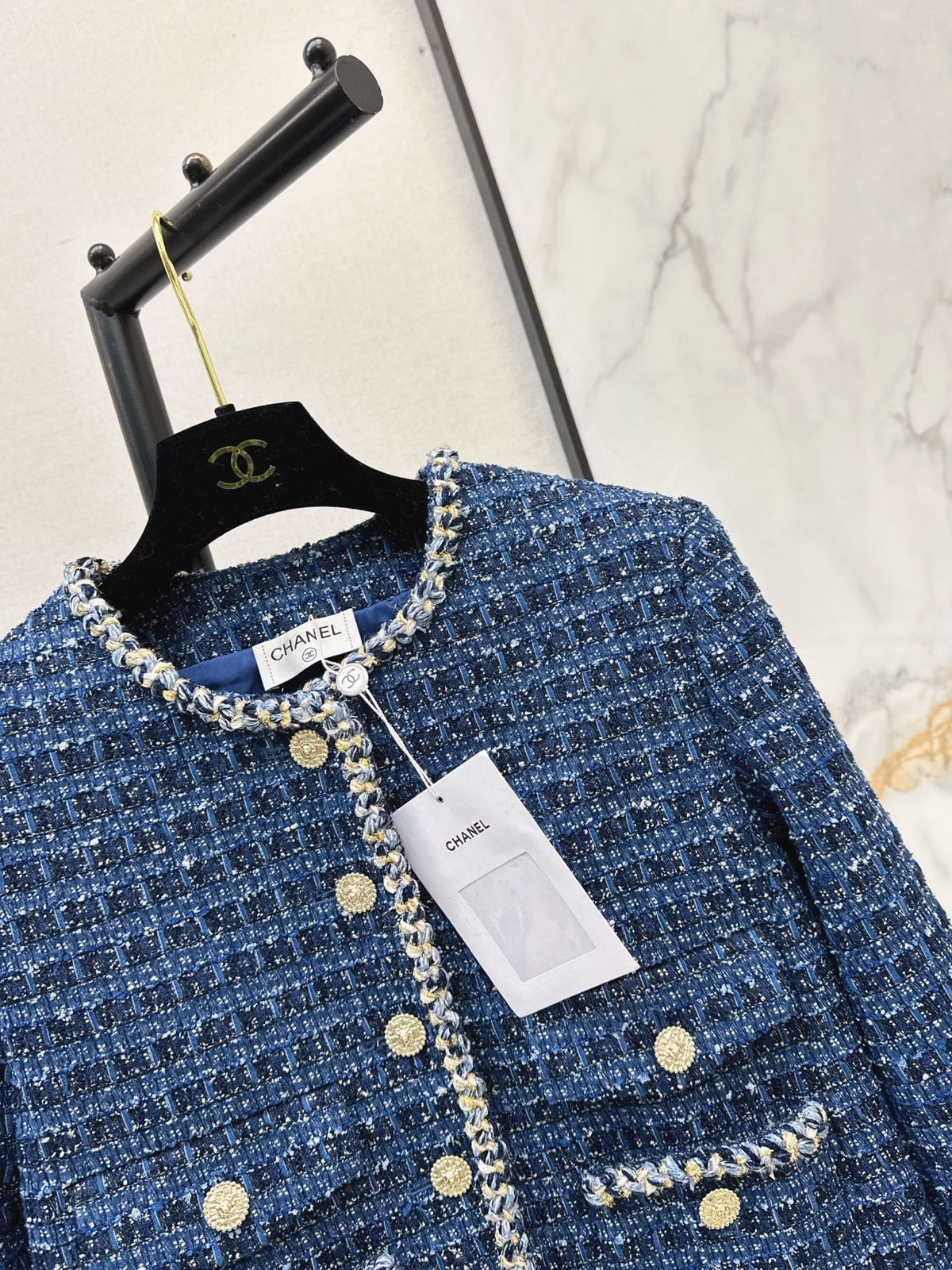26 Fall/Winter Latest Little Chanel-Style Woven Tweed Coat