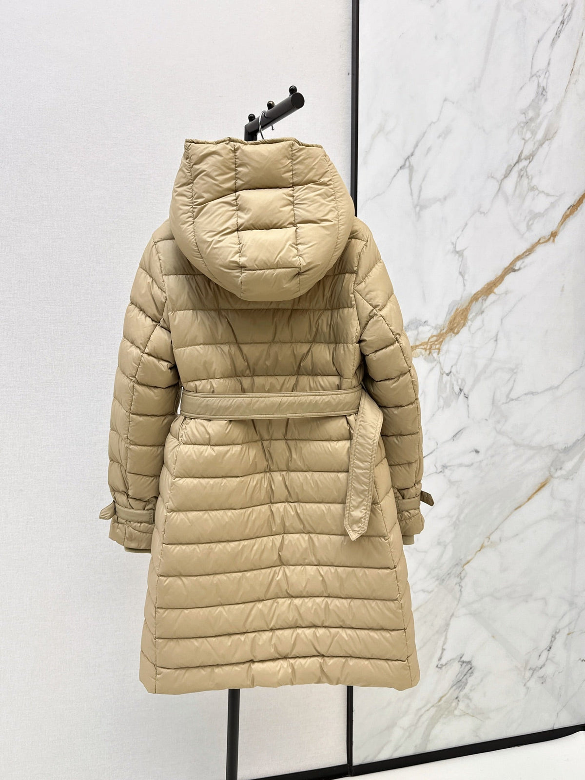 26 Fall/Winter New Classic Double-Breasted Hooded Long Down Coat