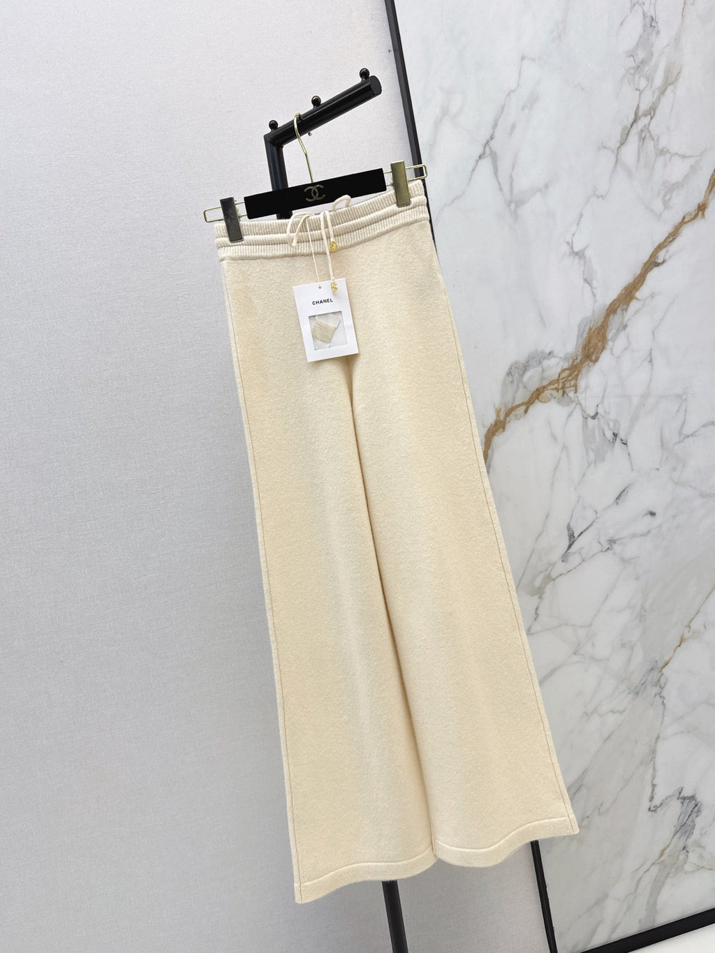 26 Fall/Winter Latest Elastic Waist Cashmere Straight-Leg Pants