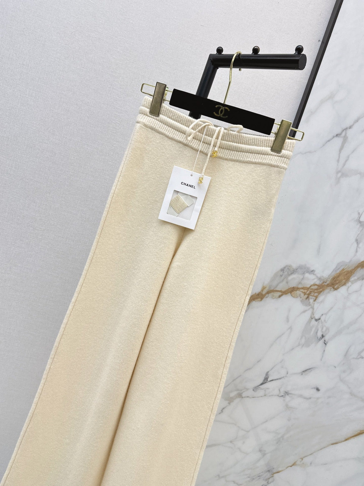 26 Fall/Winter Latest Elastic Waist Cashmere Straight-Leg Pants