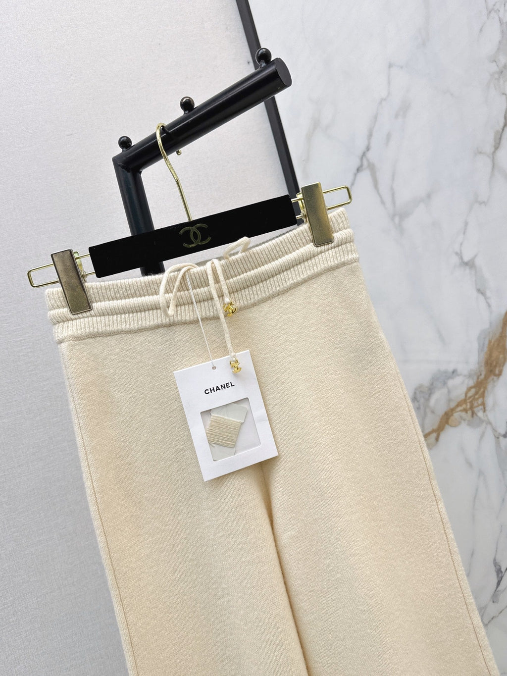 26 Fall/Winter Latest Elastic Waist Cashmere Straight-Leg Pants