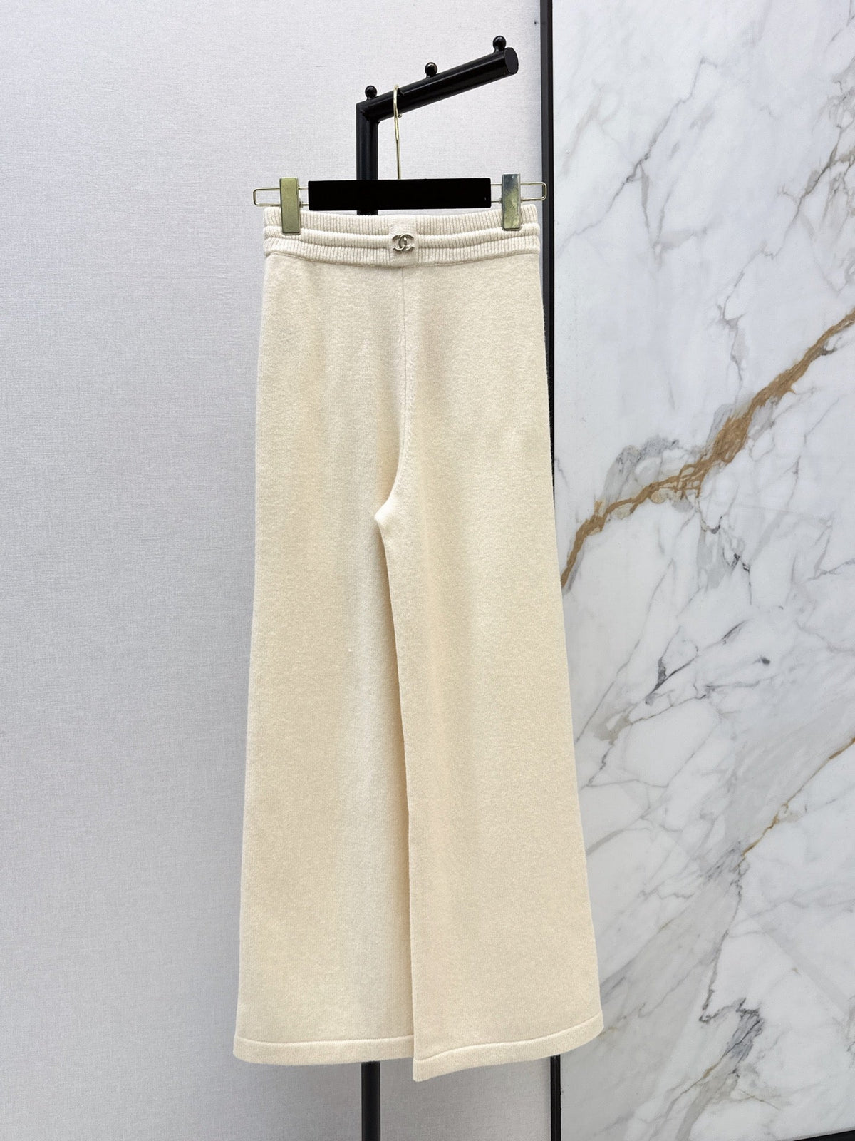 26 Fall/Winter Latest Elastic Waist Cashmere Straight-Leg Pants