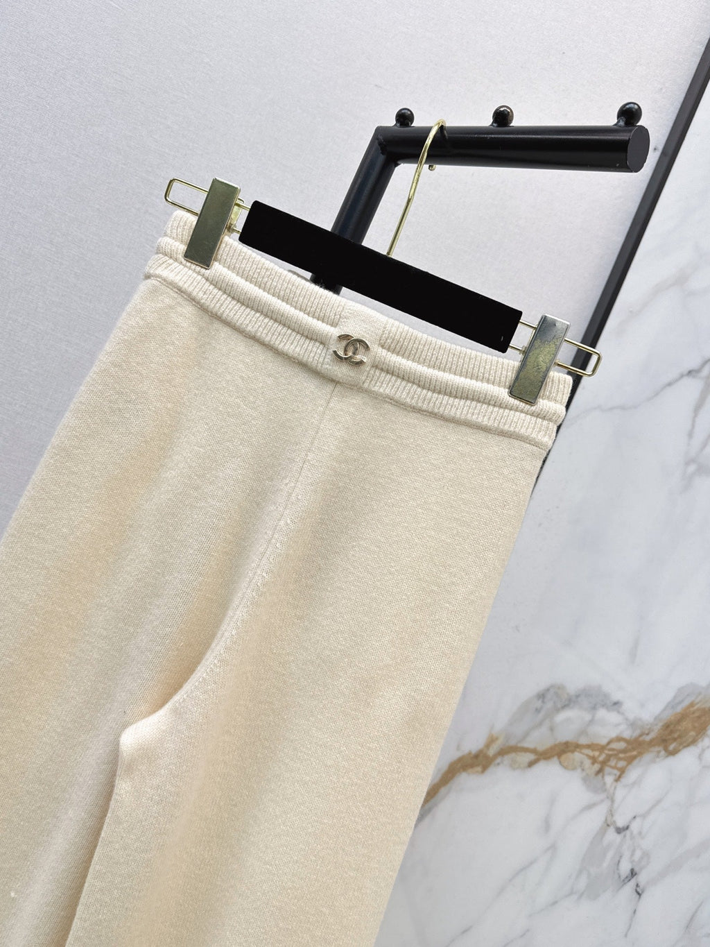 26 Fall/Winter Latest Elastic Waist Cashmere Straight-Leg Pants