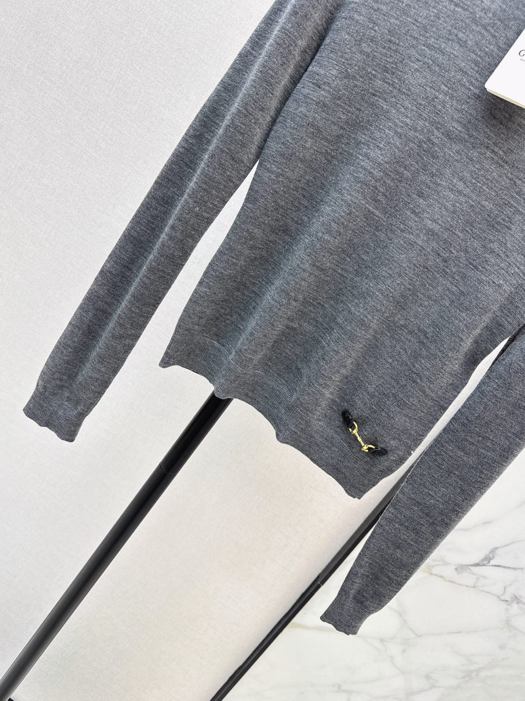 26 Fall/Winter Latest Semi-Turtleneck Horsebit Knit Top