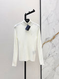 26 Fall/Winter Latest Small Logo Embroidered Wool Turtleneck Top