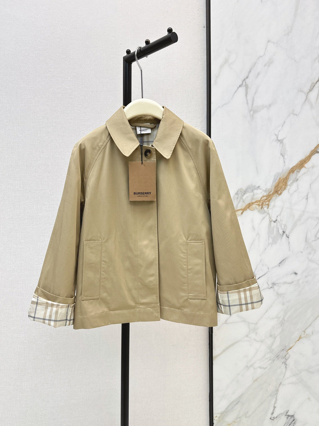 26 Fall/Winter Latest Oversized Notched Collar Trench Coat