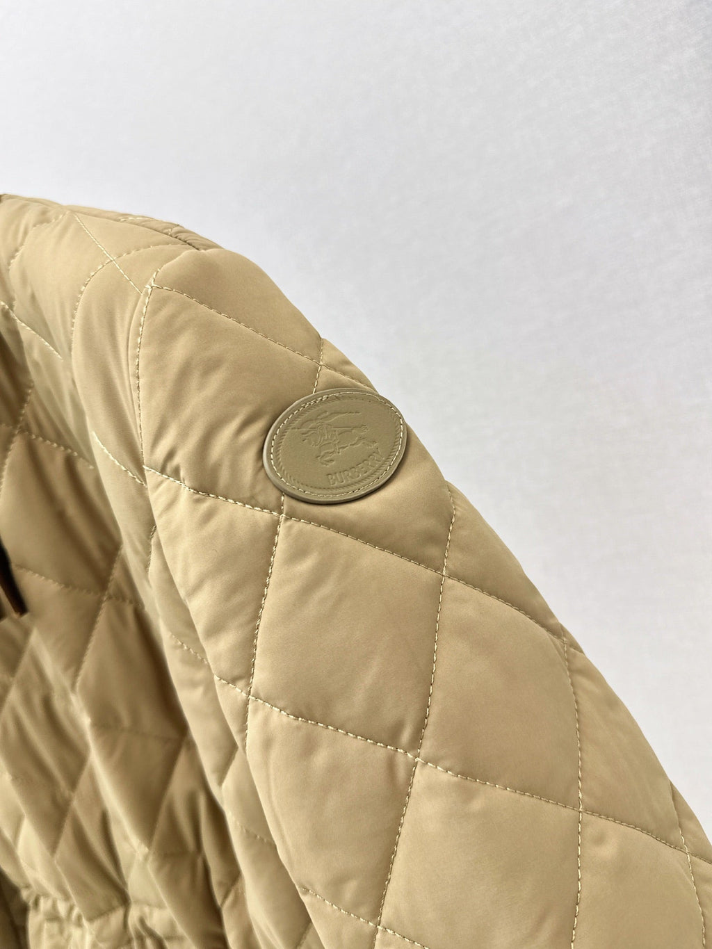 26 Fall/Winter Latest Diamond Quilted Stand Collar Drawstring Cotton Jacket