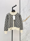 26 Fall/Winter Latest Zipper Stand Collar Loose Lazy Style Knit Cardigan