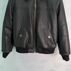 Chanel/26 New Lamb Wool Leather Jacket
