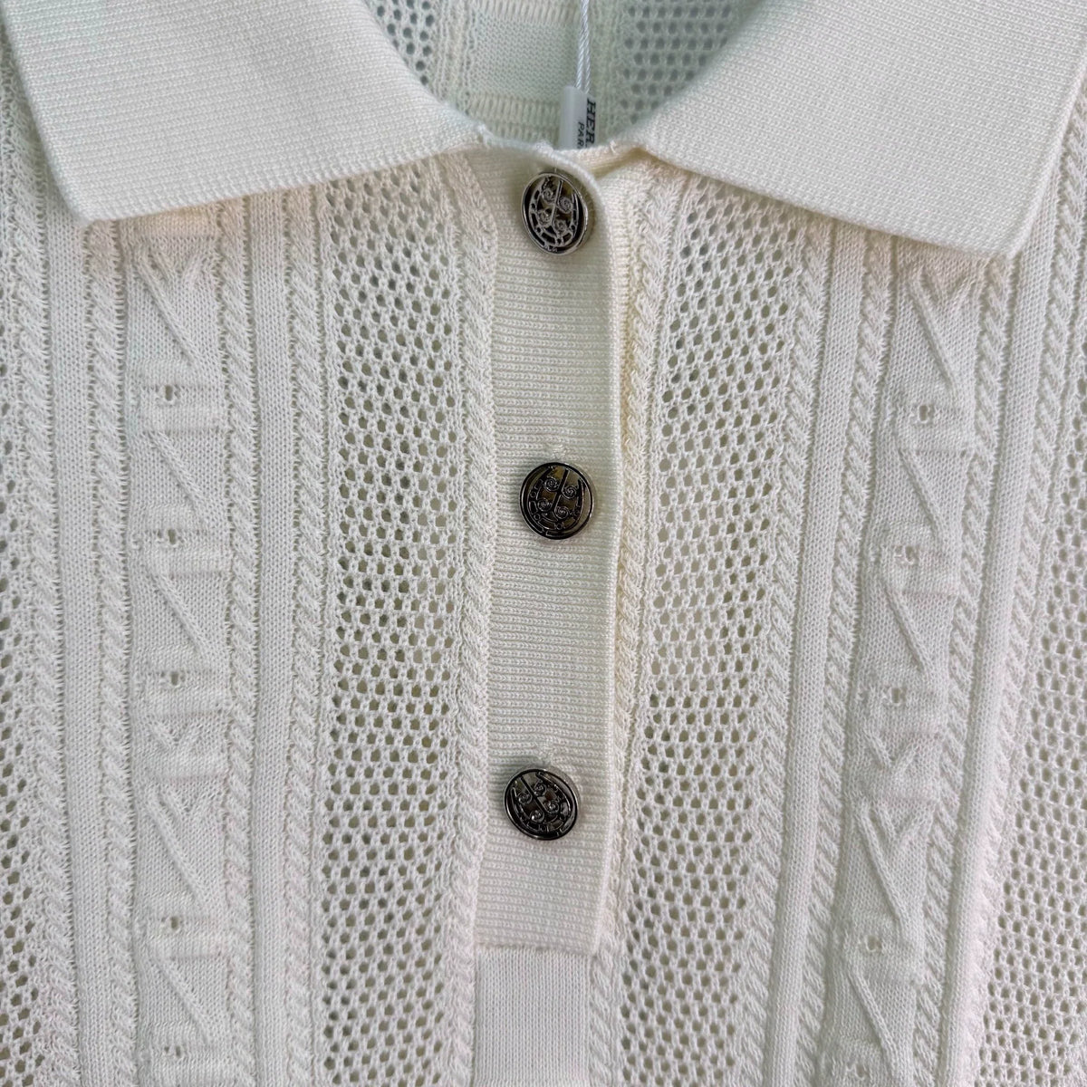 Hermès / 26 Early Fall New Polo Collar Knit Top