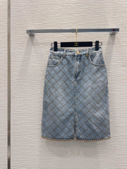 Chanel/26ss new denim mini skirt