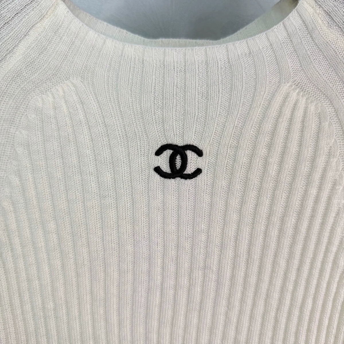 Chanel / 26 ssNew Knitted Short-Sleeve Top