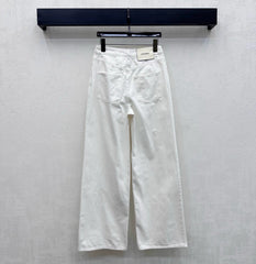 Chanel/26 New Wide-Leg Denim Pants