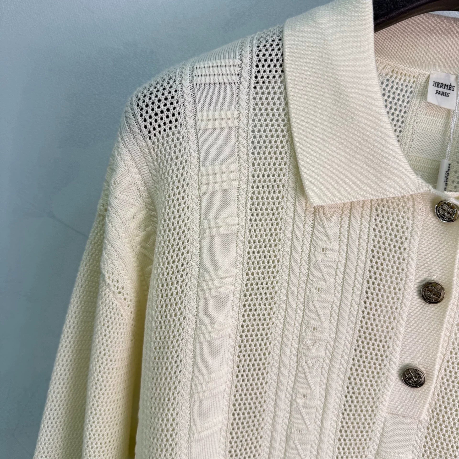 Hermès / 26 Early Fall New Polo Collar Knit Top