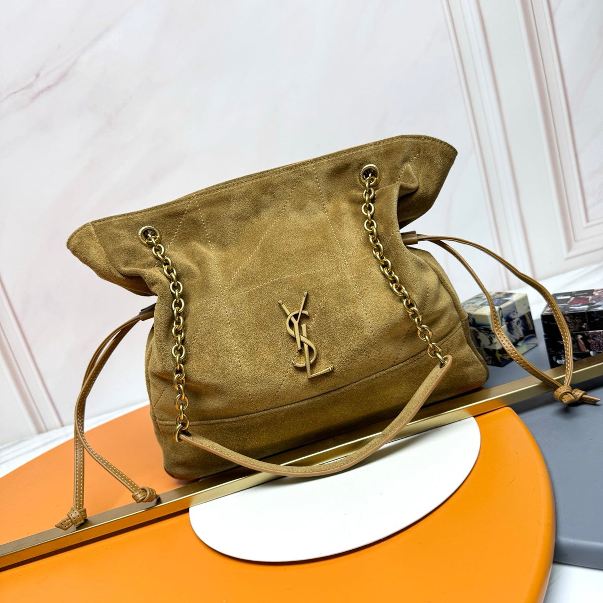 YSL 2026 Jamie Shopping Bag 29cm Suede And Calfskin