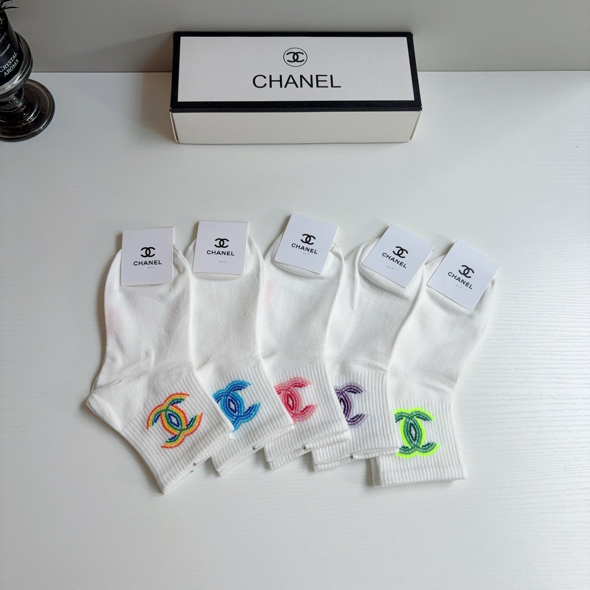 CHANEL 26S ANKLE SOCKS 398724 (1 BOX)