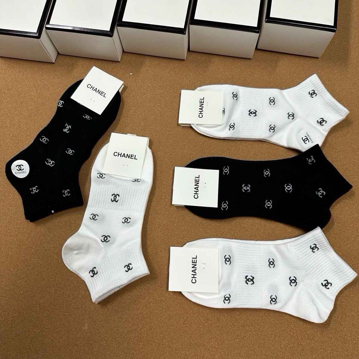 CHANEL 26S ANKLE SOCKS 405401 (1 BOX)