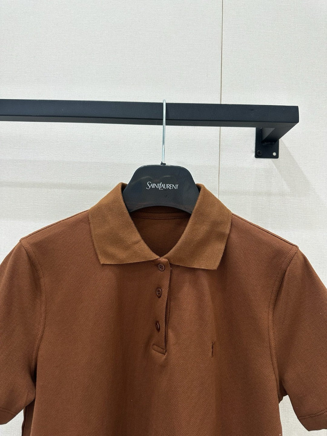 26SS NEW Embroidered Logo Collared Short-Sleeve Polo Shirt 🤎